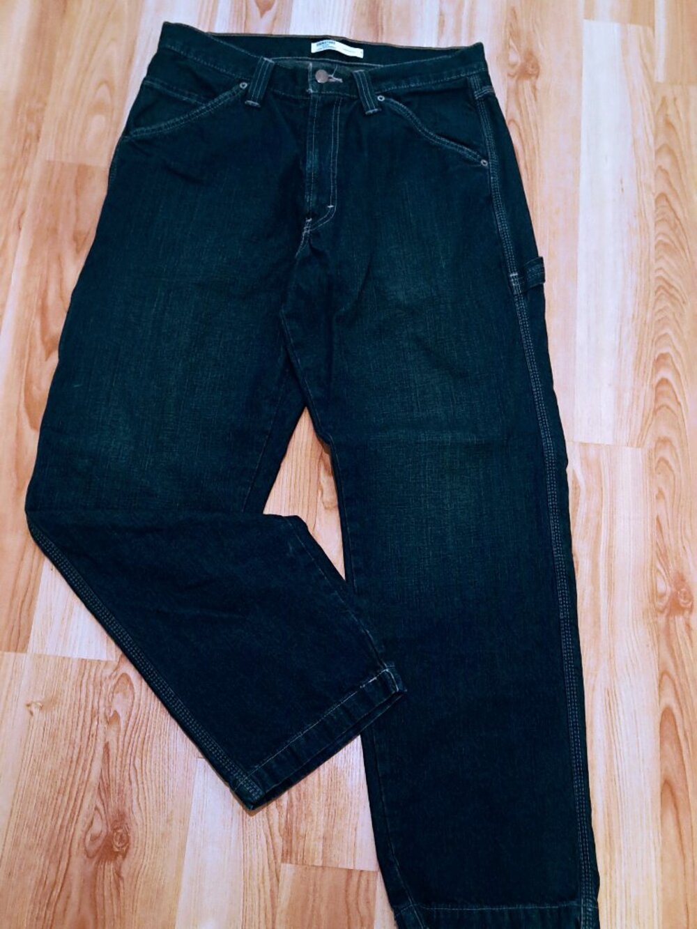 Levi Strauss Signature Men's Carpenter Jean Size 33x32 Y2K EUC dark blue wash